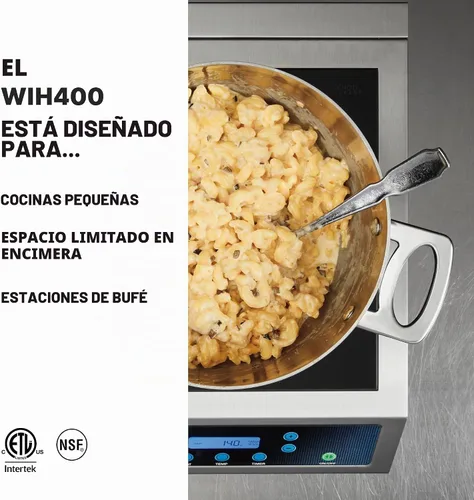 Vista 2 de Waring Cocina de Inducción Comercial de Servicio Pesado Comercial, 120V, 1800W