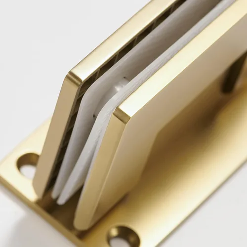 Vista 7 de Bisagra para puerta de vidrio de ducha, sólida de una pieza fundida de precisión con acero inoxidable 304 de 0.197 in de grosor, adecuada