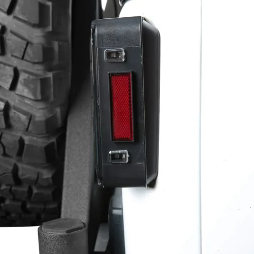 Vista 4 de Hooke Road Wrangler JK - Conjunto de luz trasera con luz de freno y señal de giro, compatible con Jeep JK Wrangler 2007-2018