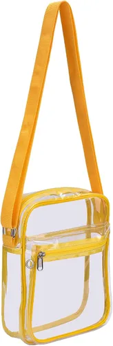Vista 8 de USPECLARE Bolsa transparente para eventos de estadio, bolsa de mensajero transparente para hombres y mujeres