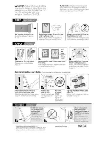 Vista 11 de Command Picture Hanging Strips, Sostiene hasta 12 lbs., 16 pares (32 tiras), uso en interiores