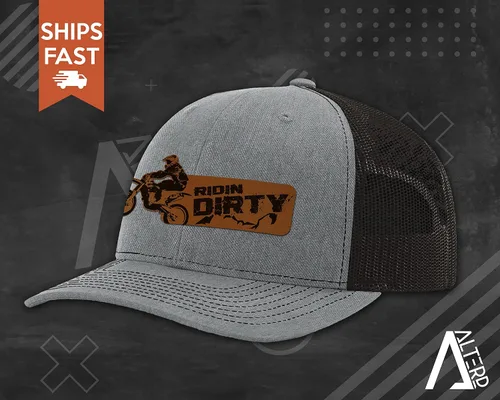 Vista 4 de Alterd Industries Braap - Gorra de camionero personalizada con cierre Snapback 7 opciones de color o sombrero para motocross, gorra Richardson 112