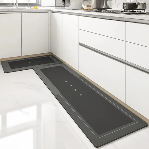 Tapete súper absorbente de 18 x 59 pulgadas, tapete antideslizante de secado rápido para el baño, sala de estar, alfombra grande, parte inferior de