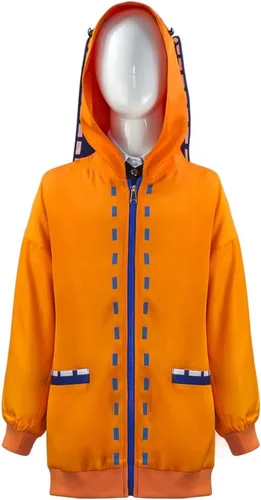 Vista 3 de Yomozuki Runa - Disfraz de cosplay de anime Kakegurui para niños, chaqueta con capucha, uniforme escolar, disfraz de Halloween para niños