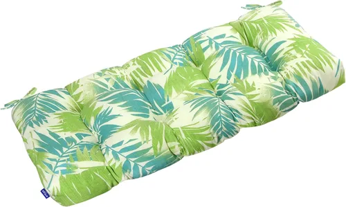 Vista 111 de Cojines de mimbre copetudos de 3 piezas para muebles de patio, cojines de mimbre para sillas de exterior con lazos, cojines de mimbre repelentes al