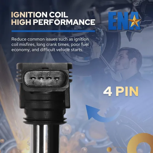 Vista 4 de ENA Juego de 5 bobinas de encendido 2005 2006 2007 2008 2009 2010 2011 2012 2013 2014 compatibles con Volkswagen VW Jetta Rabbit Beetle Passat Golf