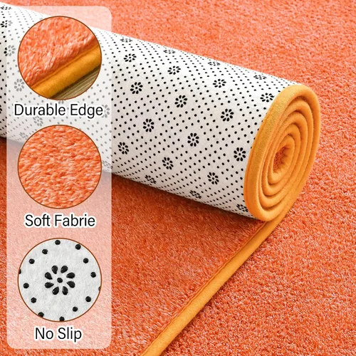 Vista 85 de Chicrug - Alfombra geométrica moderna de 2 x 6 pies para dormitorio o pasillo Negro Geometric