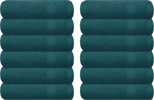 Vista 37 de GLAMBURG Sábana de baño de algodón extra grande premium de 700 GSM 35x70 - 100% algodón peinado - Calidad de hotel y spa de lujo - Duradera