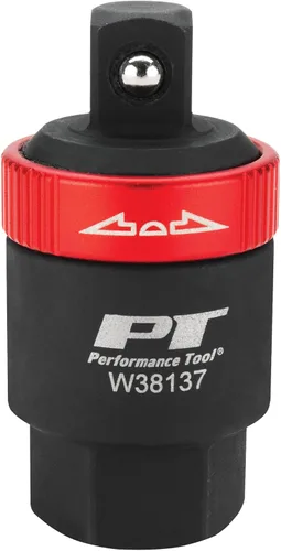 Performance Tool W38137 Adaptador de trinquete de transmisión de 3/8 pulgadas, negro