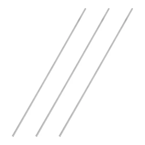Vista 19 de uxcell Varilla redonda sólida de acero inoxidable 304 de 0.039 in x 3.937 in para manualidades de bricolaje - 10 piezas