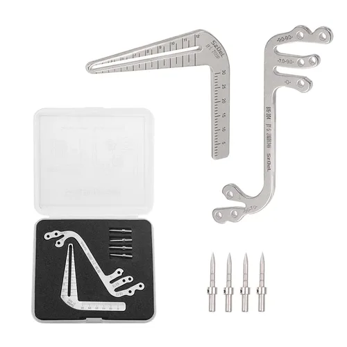 6 unids/set guía guía autoclavable oral plantación localizador posicionamiento ángulo regla materiales de odontología