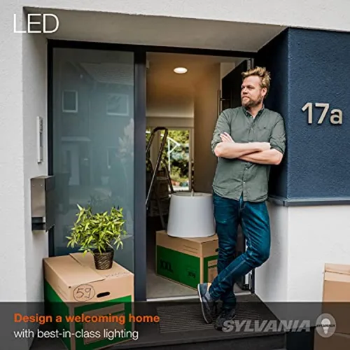 Vista 4 de Sylvania - Bombilla LED Flood BR30, equivalente a 65 W, eficiente 9 W, base media, regulable, 2700 K, blanco suave, 1 paquete (40460)
