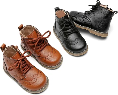 Vista 7 de DADAWEN - Botas de nieve impermeables para niños y niñas, botas térmicas para el invierno