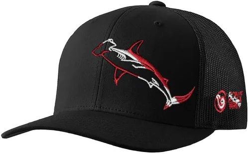 Vista 9 de Sombrero de camionero de buceo con tiburón: Snapback ajustable para hombre, para pesca, pesca submarina