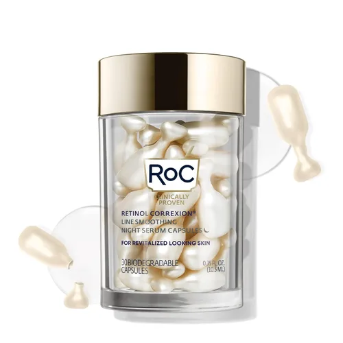 RoC Retinol Correxion Suero de Noche Anti-Envejecimiento contra Arrugas, Suero de Retinol para el Rostro, Tratamiento Diario para Líneas Finas,