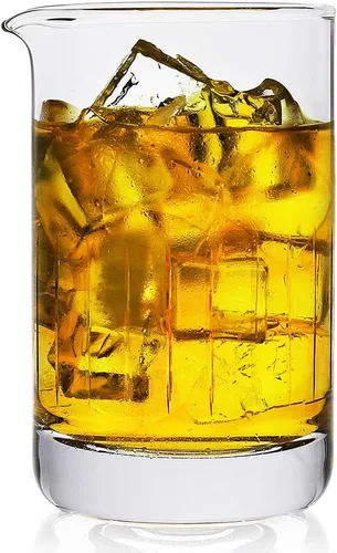 BaveL Vaso mezclador de cristal, cristal profesional extra grande de 20 onzas, vidrio mezclador sin plomo, diseño sin costuras de alta calidad, gran
