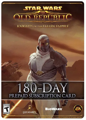 Star Wars The Old Republic - 180 Day Prepaid Subscription Game Time Card Online Game Code