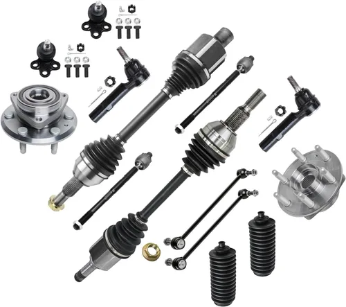 Vista 423 de Detroit Axle - Kit de cubos de rodamiento de rueda delantera de 6 piezas para Dodge Dart 2013-2016, Chrysler 200 2015-2017, 2 cojinetes de rueda