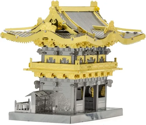 Vista 5 de Metal Earth Fascinations Yomeimon Gate Kit de modelo de metal 3D con pinzas