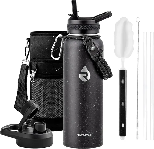 Vista 52 de RAYMYLO Botella de agua aislada de 20 onzas, de acero inoxidable al vacío de triple pared (fría durante 48 horas), a prueba de fugas y sin bisfenol