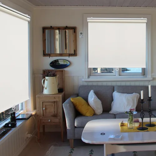 Vista 5 de Sunoff Persianas Enrollables Opacas sin Cordón para Ventanas de Bajar Persianas de Puerta Oscurecedoras de Habitación con Aislamiento Térmico