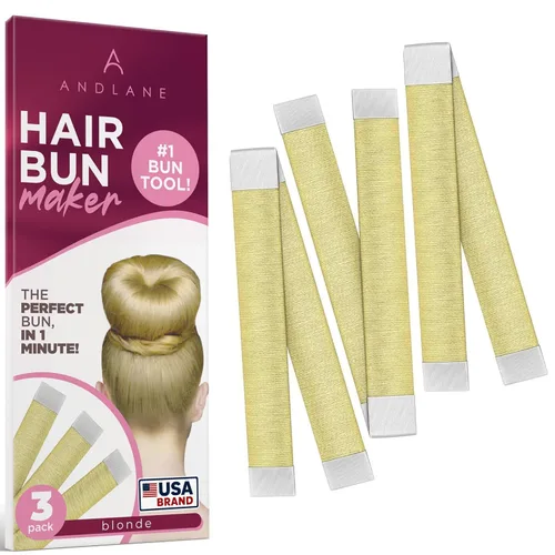 Vista 12 de Accesorio femenino, dos unidades, marrón y negro, de K-Beauty para hacer un moño estilo francés