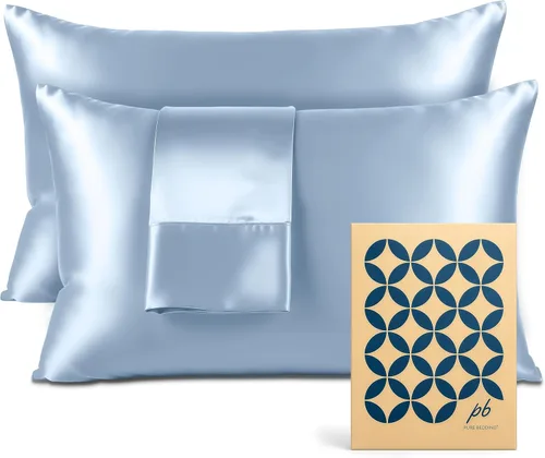Vista 28 de Pure Bedding Sábanas de satén de lujo para cama individual de hotel, juego de sábanas de microfibra extra suave de 1800, resistente a las arrugas, a
