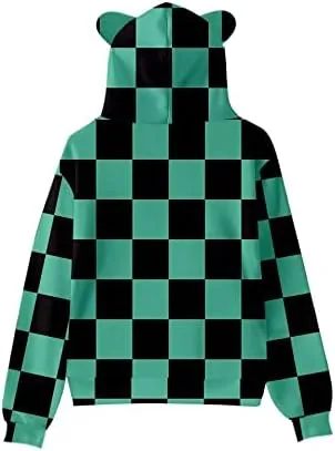 Vista 2 de YUESUO Sudaderas con capucha de anime Lemon Slayer, unisex, con estampado 3D para cosplay, para hombres y mujeres