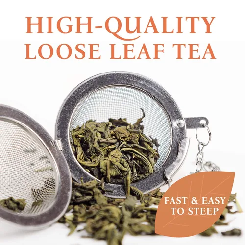 Vista 7 de Prime Tea - Juego de muestras de té negro - Caja de té de frutas variada con hierbas, frutas y especias mezclas de té de hojas sueltas, surtido