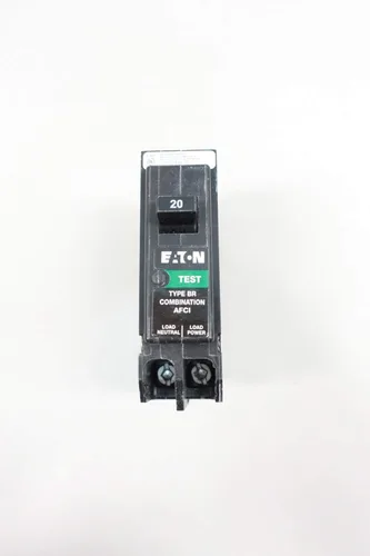 Vista 2 de Eaton BRP120AF 20 amperios combinación AFCI disyuntor de polo único, negro