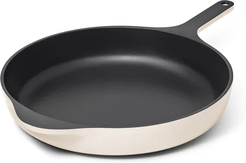 Vista 23 de Sartén de Hierro Fundido Caraway - Sartén de Hierro Fundido Esmaltada de 8" con Recubrimiento de 3 Capas de Esmalte - Sin Necesidad de Sazonado