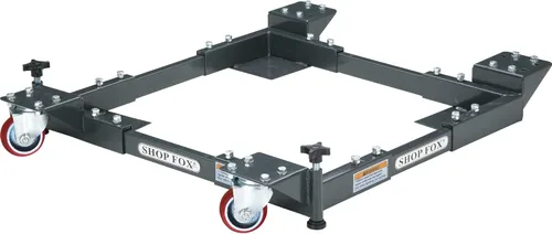 Vista 3 de Shop Fox D2057A Base móvil ajustable, pequeño gris carbón y Bora Portamate Kit de base móvil PM-1100 – resistente, universal, personalizable, juego