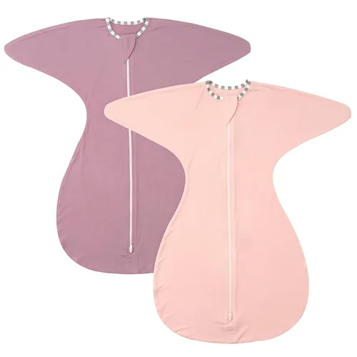 Vista 9 de ZIGJOY Shark-Fin - Manta de transición para recién nacido, 0.5 tog de rayón hecho de bambú, saco de dormir para bebé, manta con cremallera de 2