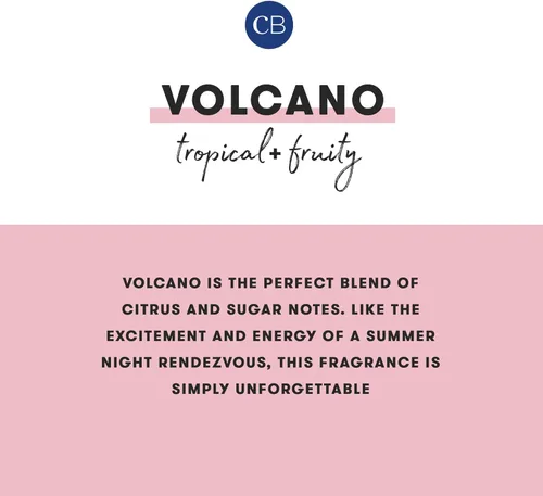 Vista 3 de Capri Blue Volcano - Vela en tarro de lata de viaje impresa Vela de lujo con una mezcla de cera de soja de larga duración, perfumada con fragancia