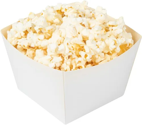Vista 20 de Restaurantware Bio Tek - Cajas de palomitas de maíz de 5.3 x 3.3 pulgadas, 200 cajas cuadradas de mini golosinas, diseño abierto, revestimiento