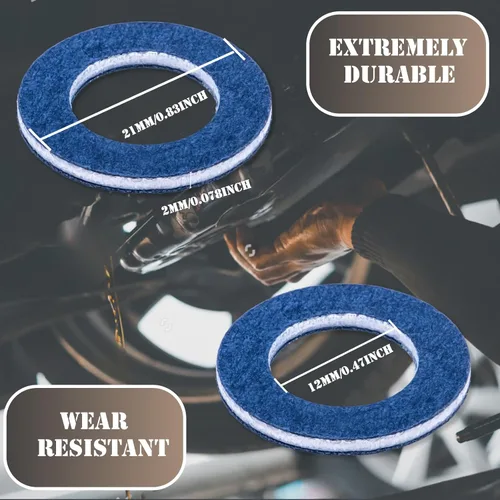 Vista 2 de MEAJOO 20 juntas de tapón de drenaje de aceite de motor de repuesto para Toyota 90430-12031 Lexus Scion RAV4 Camry Avalon Corolla