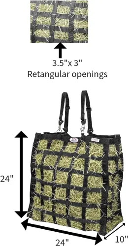 Vista 2 de Derby Originals Bolsa de heno para caballos de fácil alimentación con fondo súper resistente y garantía de 1 año