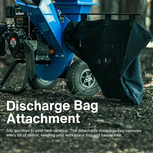 Vista 6 de Landworks Trituradora de madera Trituradora Trituradora Super Heavy Duty 7HP 3 en 1 Multifunción 3 "pulgadas Capacidad máxima