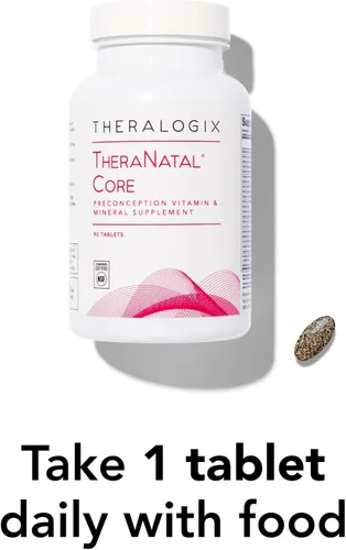 Vista 7 de Theralogix Recipiente de inositol Ovasitol + paquete de núcleo teranatal, (paquete de 2)