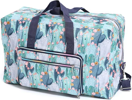 Vista 2 de Bolso de viaje plegable para mujeres y niñas, grande y adorable, impermeable, para escapadas de una noche o de fin de semana