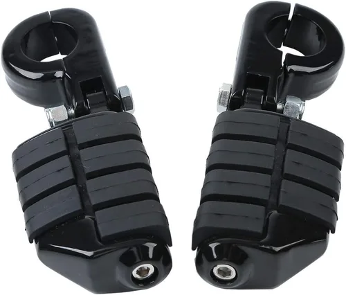 Vista 7 de TCMT Universal 32mm Estribos de pie para motocicletas Compatibles con Harley Touring, Road King, Street Glide, Road Glide, Electra Glide, Softail