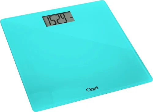 Vista 3 de Ozeri Báscula de baño de precisión (440 libras440.9 lbs) en vidrio templado, con tecnología de sensor de 1.76 oz (0.1 libras0.1 lbs) y tara