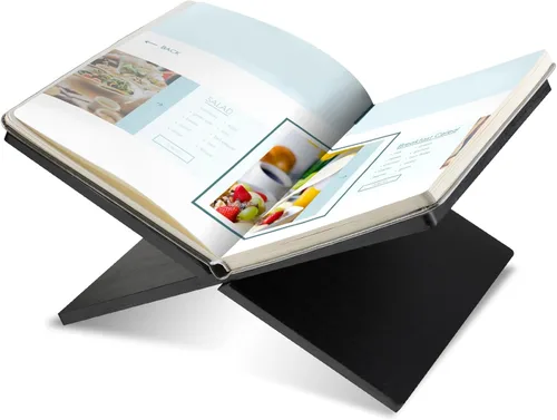Geetery Soporte para Libros Atril para Exhibición Lectura Soporte para Libros de Texto Soporte de Exhibición Abierto para Abierto y Cerrado, Libro