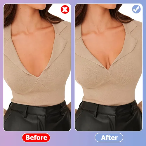 Vista 6 de Northside Boob Tape - Cinta para levantamiento de senos, cinta corporal con 2 pares de cubiertas para pezones