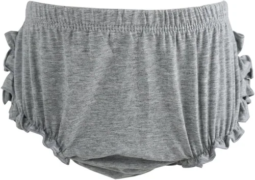 Vista 2 de Wennikids cubre pañal, pantalones cortos algodón para niña, S / 0-6 meses, Gris