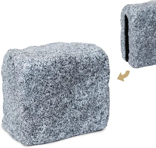 Vista 24 de Beuta Bloque de Inicio de Piedra Artificial – 7" L x 4" A x 6.5" Al – Primera Pieza de Borde de Paisaje Sin Excavación DIY Bloque de Inicio