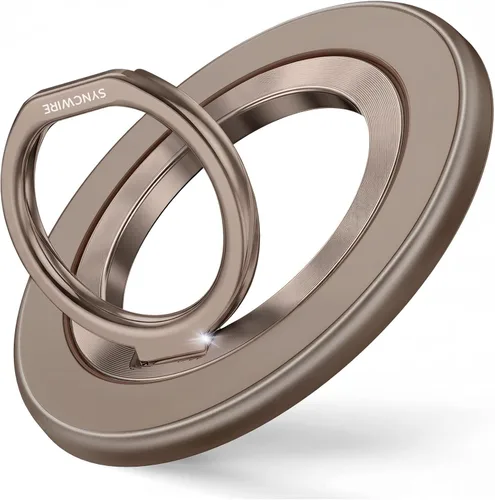 Vista 27 de SYNCWIRE Soporte magnético para anillo de teléfono para MagSafe - Soporte de agarre para teléfono con destellos con rotación de 360° y anillo