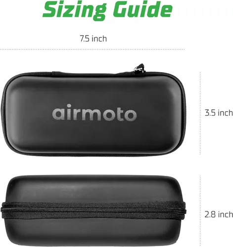 Vista 5 de Airmoto Estuche de transporte – Caja de almacenamiento duradera compatible con la mayoría de infladores de neumáticos de mano – Estuche rígido