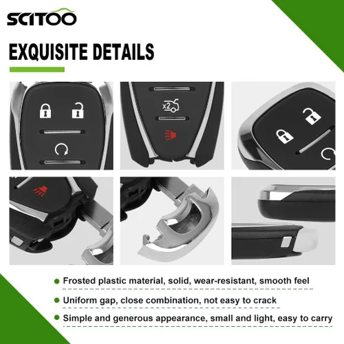 Vista 5 de SCITOO 1 funda para llavero para Chevrolet Camaro Cruze Malibu 2016-2020