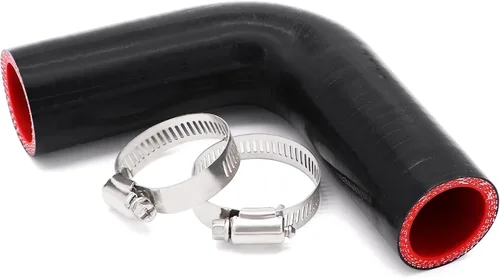 Vista 13 de Acoplador reductor recto de diámetro interno de 3 pulgadas a 4 pulgadas, manguera de silicona de 4 capas con 2 abrazaderas de perno en T de acero